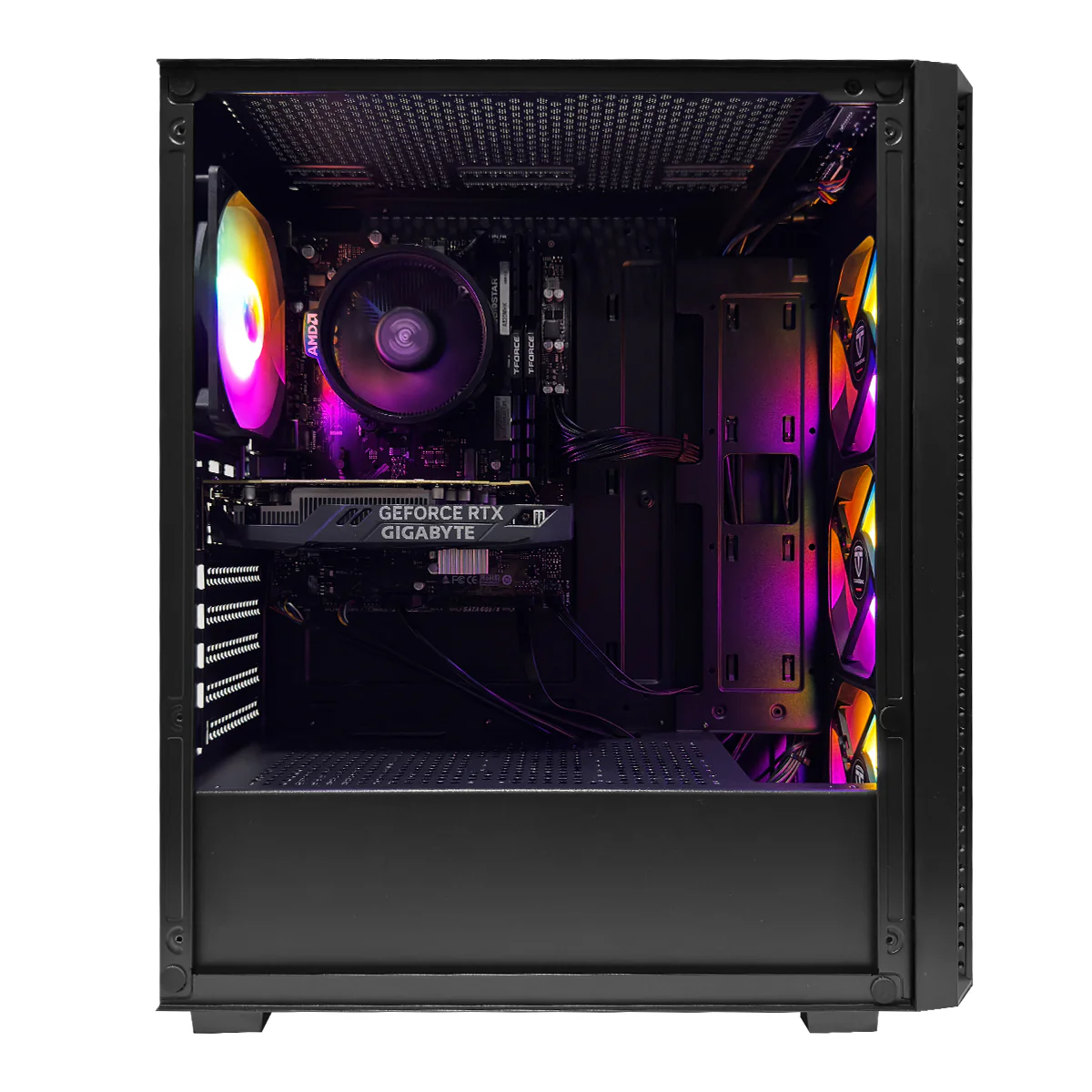Alpha Breeze Black Desktop Gaming PC | AMD Ryzen 5 5500 | 16GB (2x8GB) RAM | 512GB SSD | RTX 3050 | Windows 11 Pro - Image 2