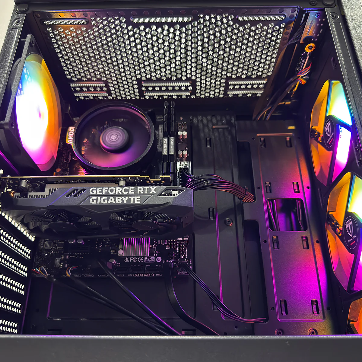Alpha Breeze Black Desktop Gaming PC | AMD Ryzen 5 5500 | 16GB (2x8GB) RAM | 512GB SSD | RTX 3050 | Windows 11 Pro - Image 3