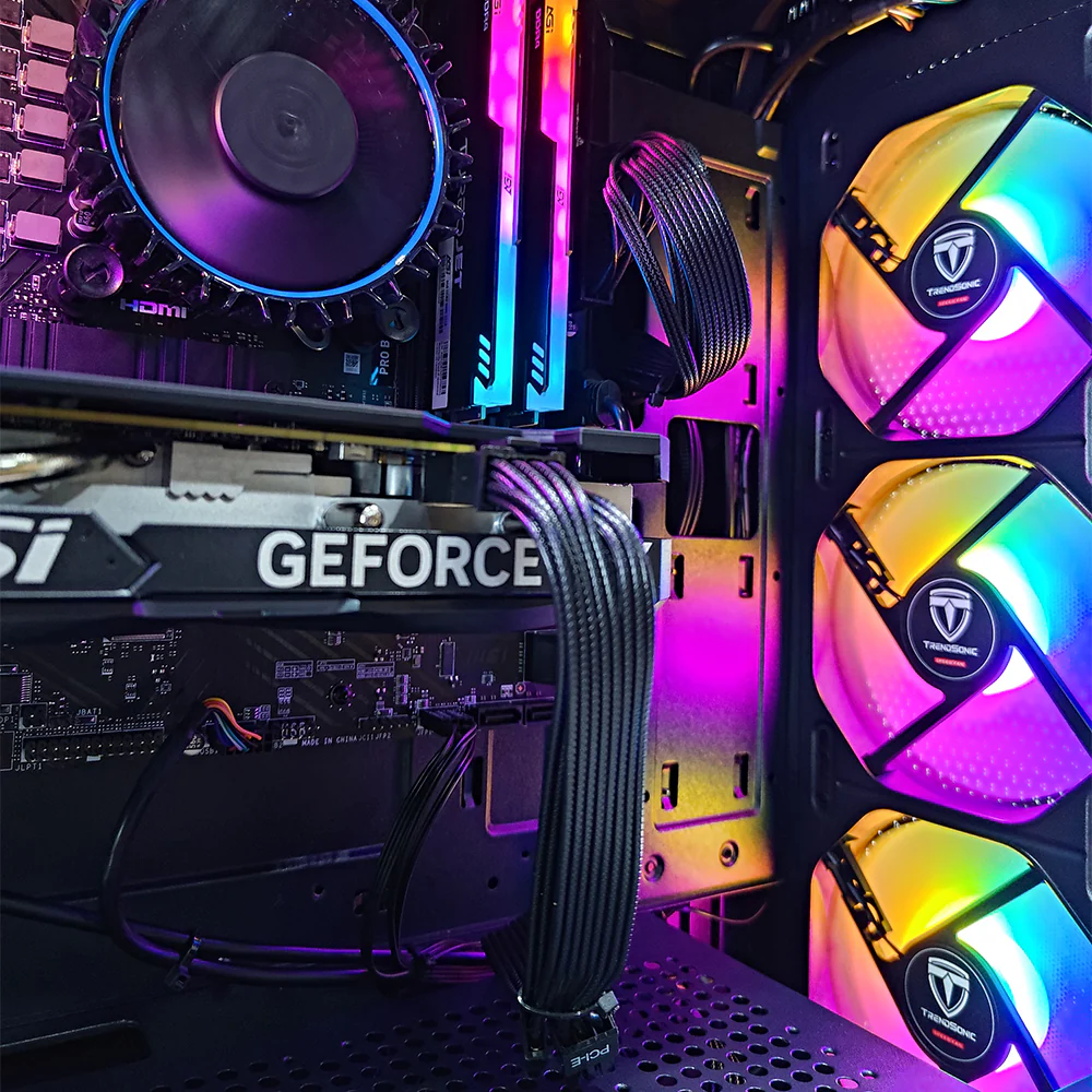 Alpha Breeze Black Desktop Gaming PC | Intel Core i5 14400F | 16GB RAM | 512GB SSD | RTX 4060 | Windows 11 Pro - Image 3