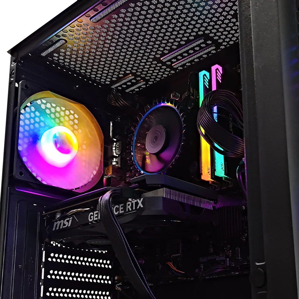 Alpha Breeze Black Desktop Gaming PC | Intel Core i5 14400F | 16GB RAM | 512GB SSD | RTX 4060 | Windows 11 Pro - Image 8