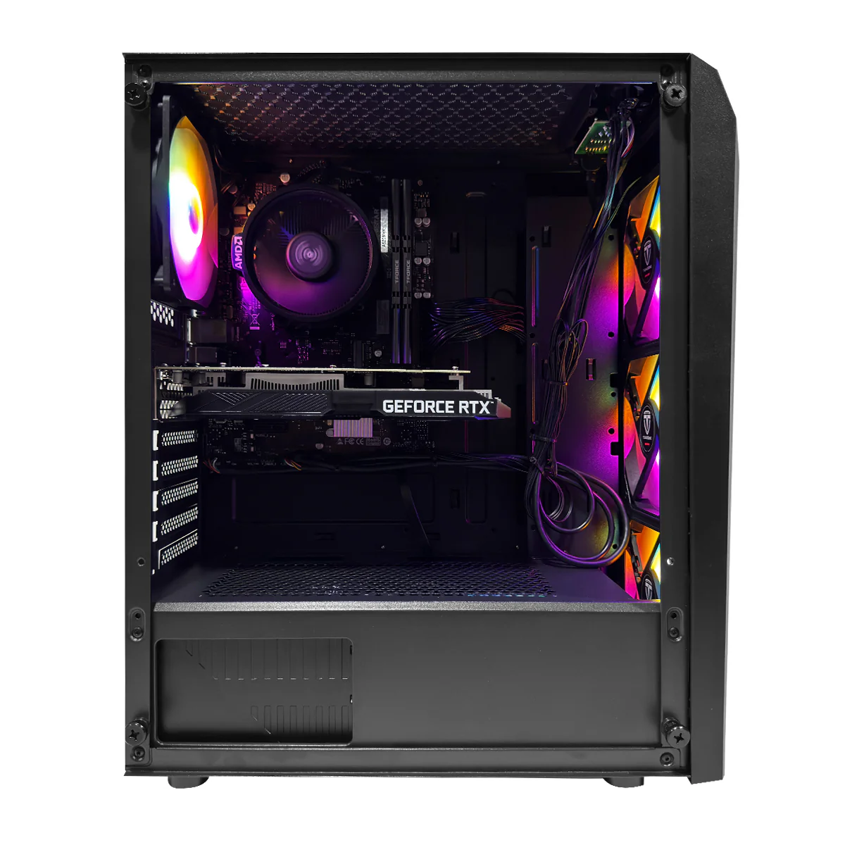 Alpha CR19A Black Desktop Gaming PC | AMD Ryzen 5 5500 | 16GB (2x8GB) RAM | 512GB SSD | RTX 3050 | Windows 11 Pro - Image 2