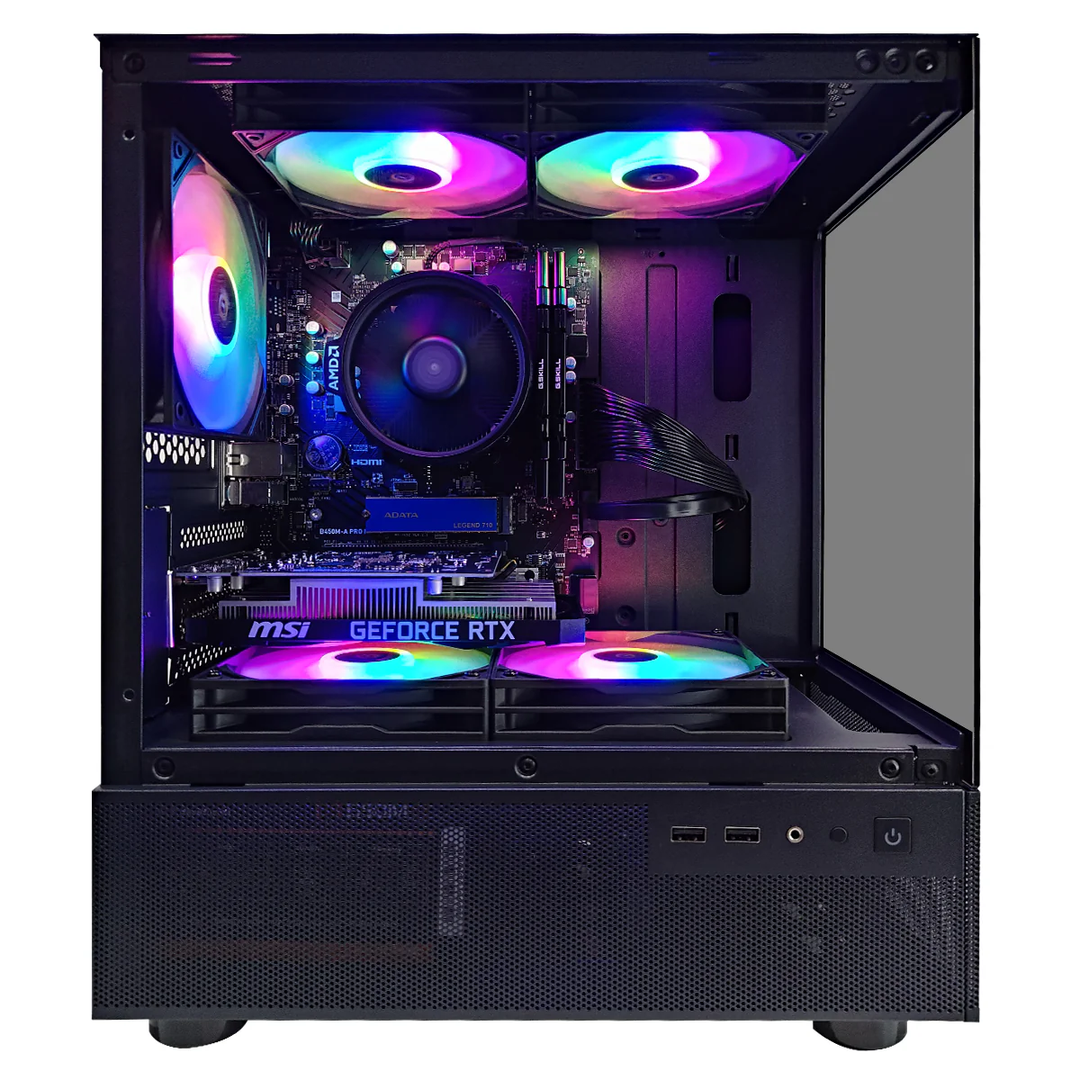 Alpha CX200M Black Desktop Gaming PC | AMD Ryzen 5 5600GT | 16 GB RAM | 512GB SSD | RTX 3050  | Windows 11 Pro - Image 2