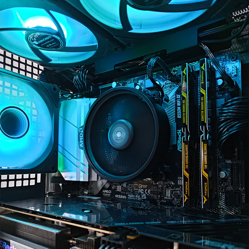 Alpha D32 Black Desktop Gaming PC | AMD Ryzen 5 5600 | 16GB RAM | 512GB SSD | RX 7600 | Windows 11 Pro - Image 3