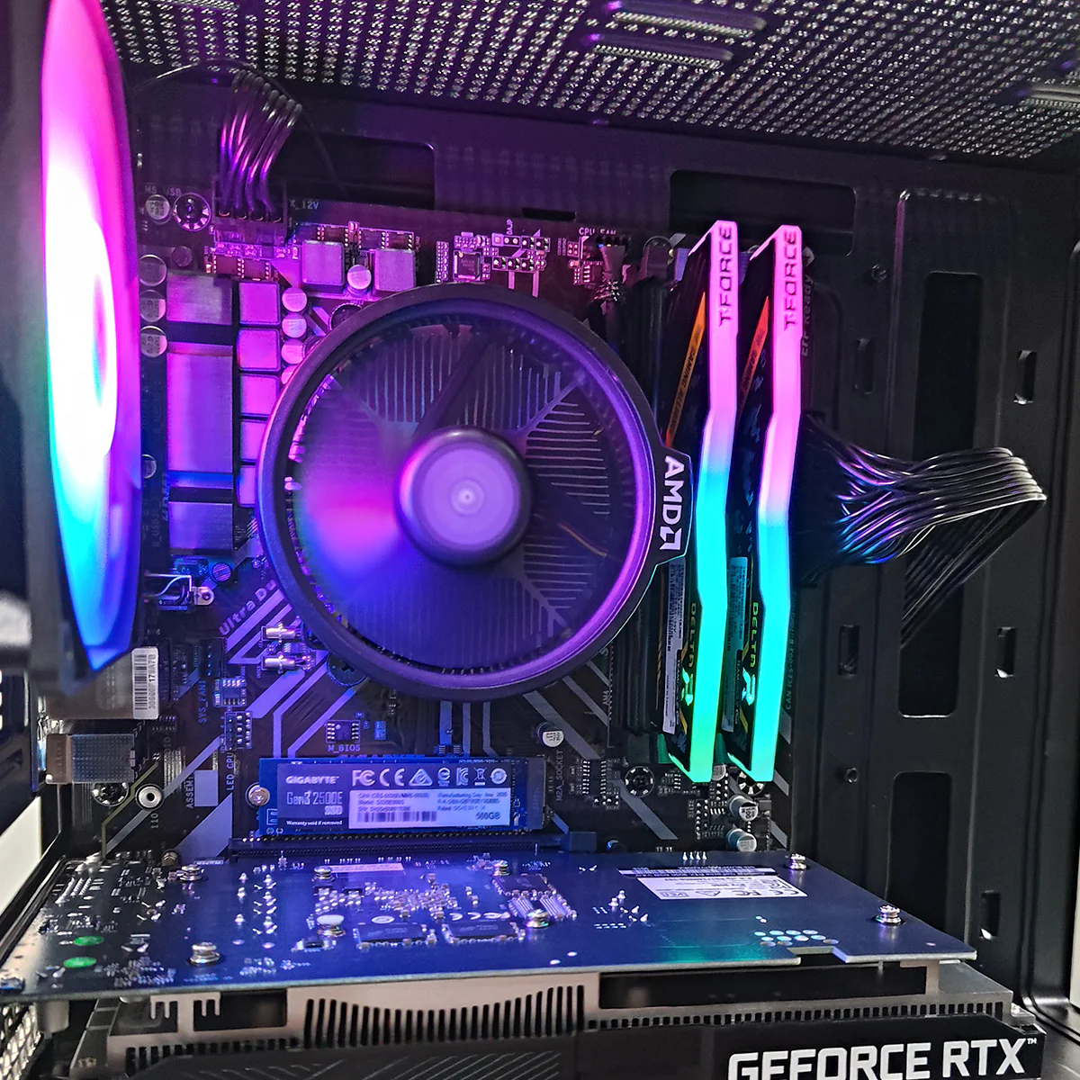 Alpha DB330M Black Desktop Gaming PC | AMD Ryzen 5 5500 | 16GB RAM | 500GB SSD | RTX 3050 | Windows 11 Pro - Image 4