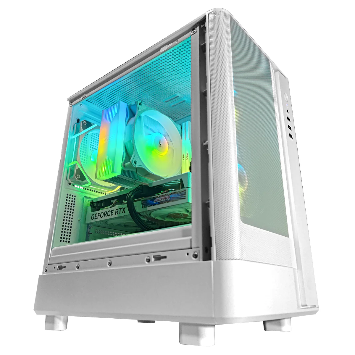 Alpha DB330M Mesh White Desktop Gaming PC | AMD Ryzen 5 5500 | 16GB RAM |  512GB SSD | RTX 4060 | Windows 11 Pro - Image 9
