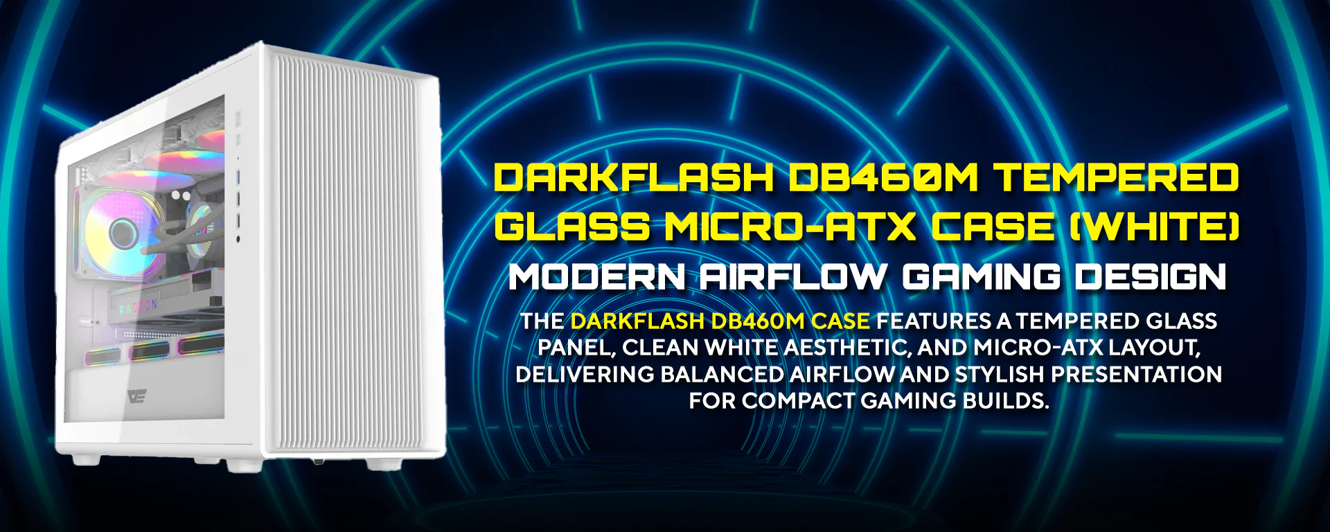 Alpha DB460M White Desktop Gaming PC | AMD Ryzen 5 5500 | 16GB (2x8) RAM | 500GB SSD | RXT 3050 | Windows 11 Pro - Image 17