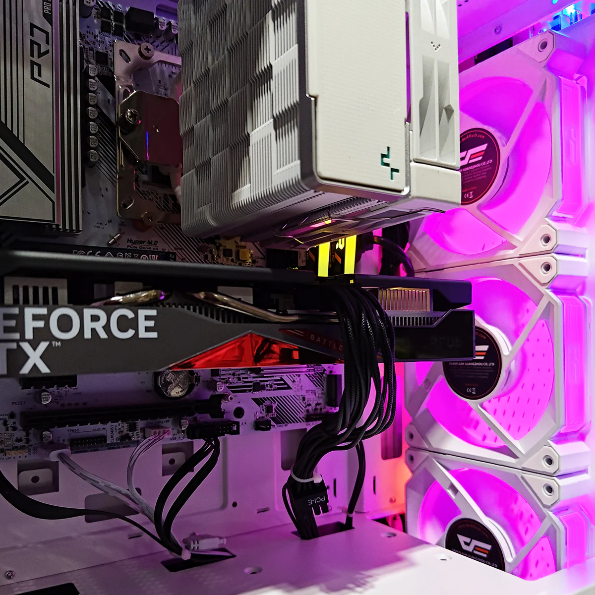 Alpha DK150 Luxury White Desktop Gaming PC | AMD Ryzen 5 5500 | 16 GB RAM | 500 GB SSD | RTX 4060 | Windows 11 Pro - Image 3