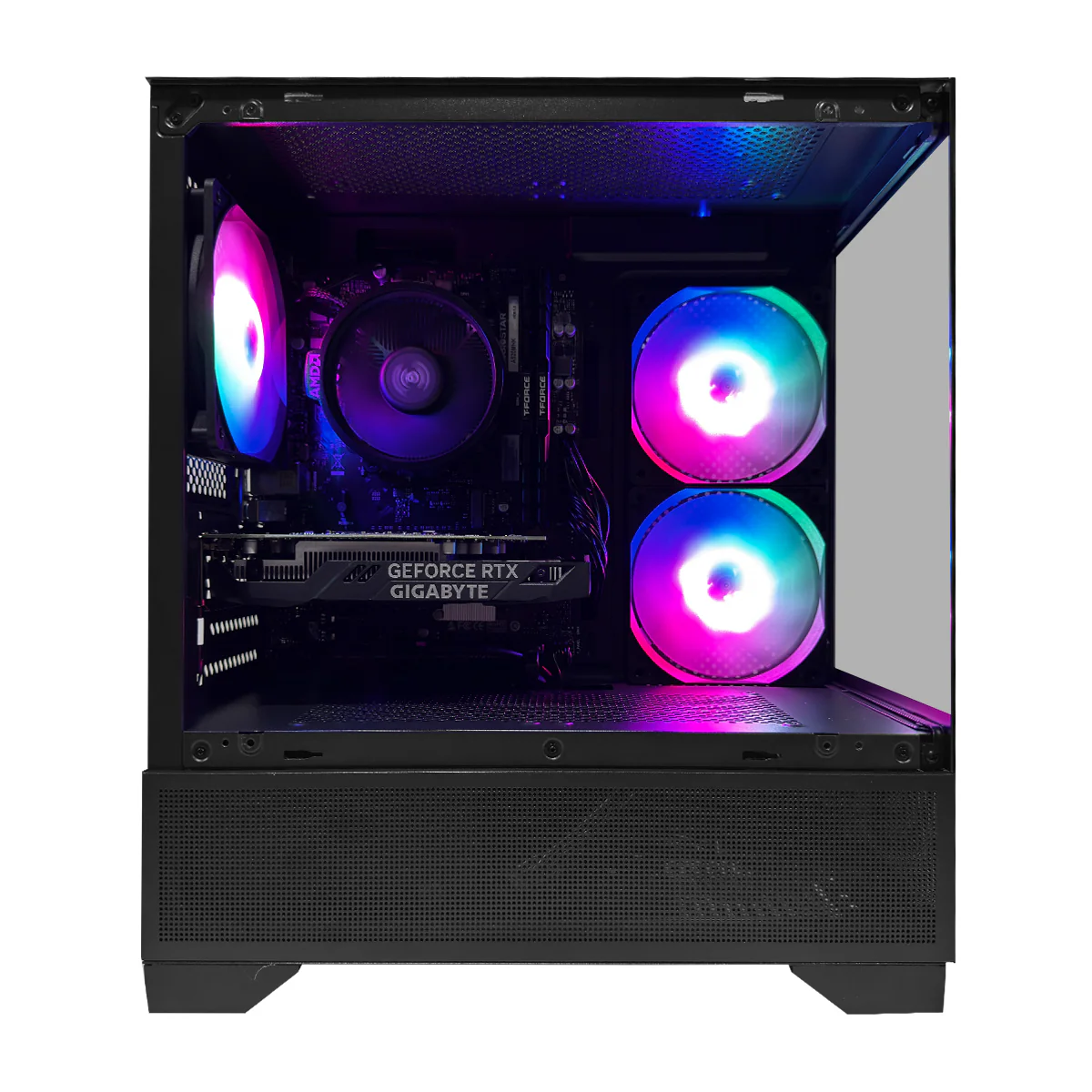 Alpha Eris Black Desktop Gaming PC | AMD Ryzen 5 5500 | 16GB (2x8GB) RAM | 512GB SSD | RTX 3050 | Windows 11 Pro - Image 2