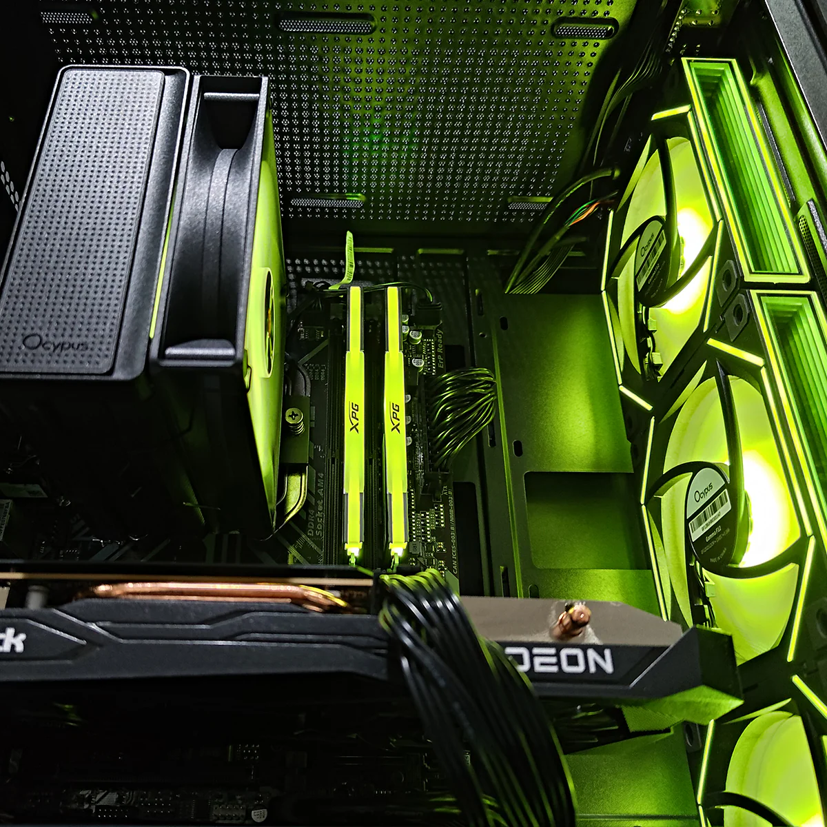 Alpha Flow M Black Desktop Gaming PC | AMD Ryzen 5 5500 | 16GB RAM | 512GB SSD | RX 7600 OC | Windows 11 Pro - Image 5