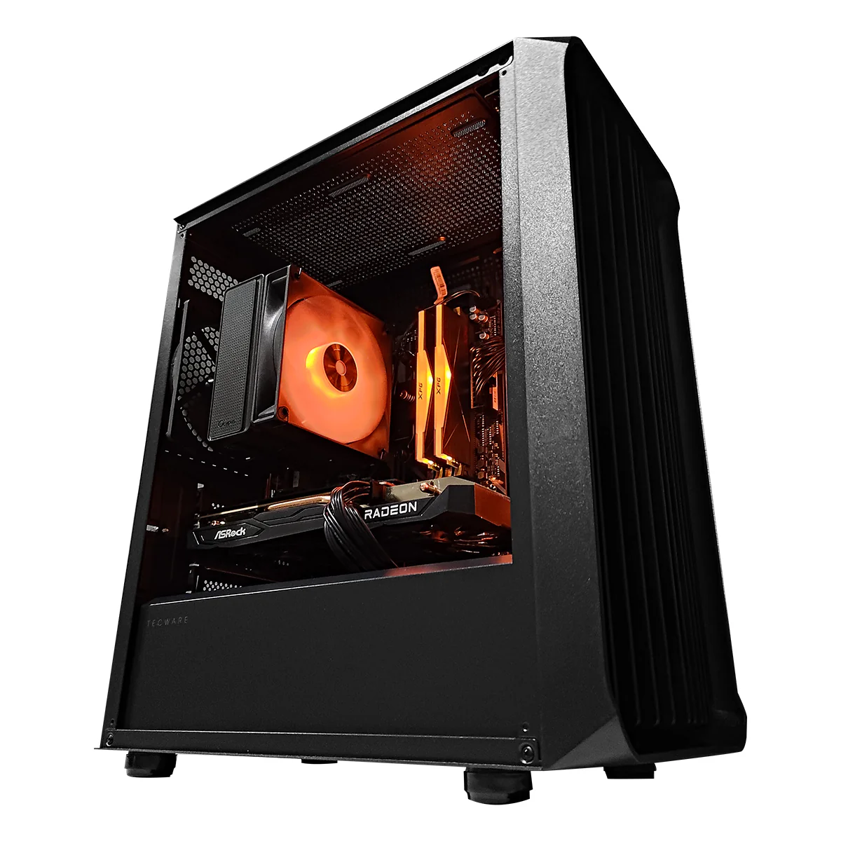 Alpha Flow M Black Desktop Gaming PC | AMD Ryzen 5 5500 | 16GB RAM | 512GB SSD | RX 7600 OC | Windows 11 Pro - Image 9
