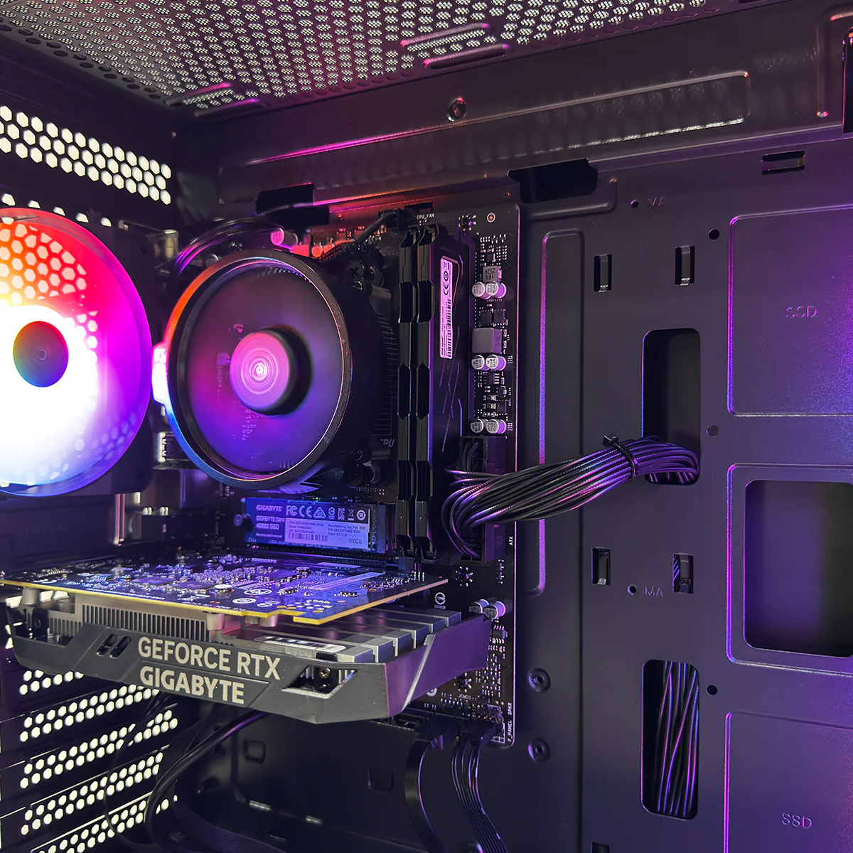 Alpha Galax Revo Black Desktop Gaming PC | AMD Ryzen 5 5500 | 16GB (2x8GB) RAM | 500GB SSD | RTX 3050 | Windows 11 Pro - Image 3