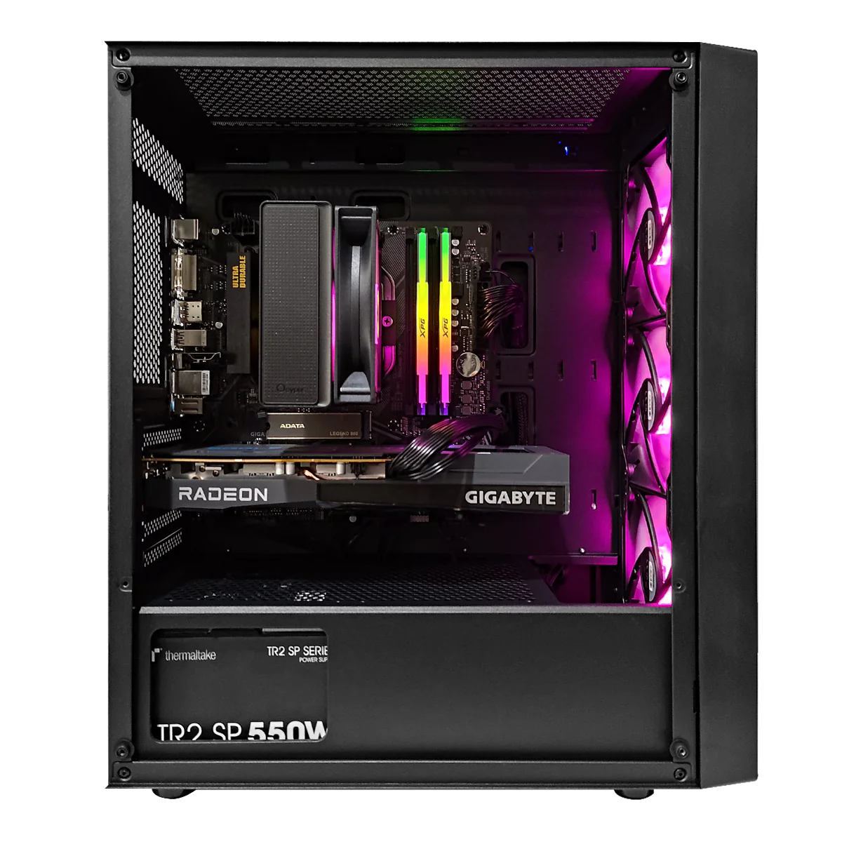 Alpha Gamma C50 Black Desktop Gaming PC | AMD Ryzen 5 5600G | 16GB RAM |  500GB SSD | RX 6600  | Windows 11 Pro - Image 2