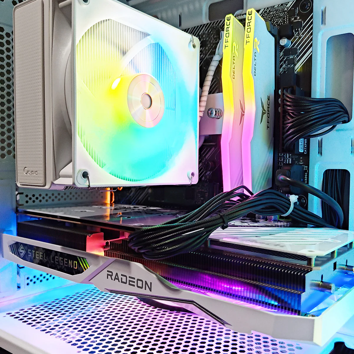 Alpha Gamma C50 White Desktop Gaming PC | AMD Ryzen 5 5500 | 16GB RAM | 480GB SSD | RX 7600 | Windows 11 Pro - Image 3