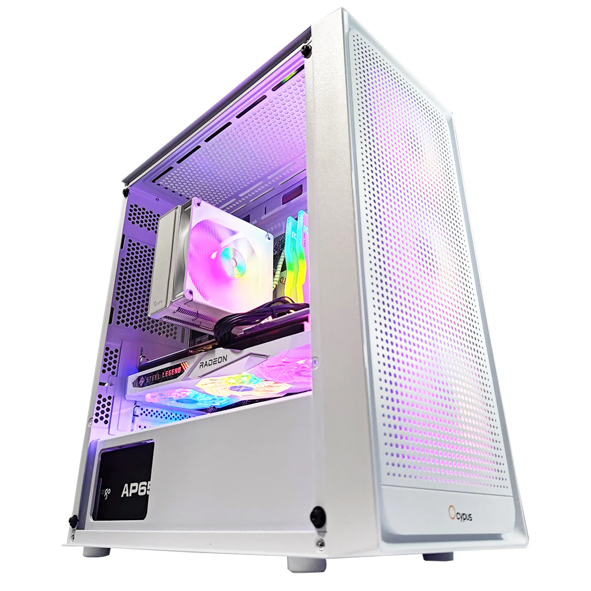 Alpha Gamma C50 White Desktop Gaming PC | AMD Ryzen 5 5500 | 16GB RAM | 480GB SSD | RX 7600 | Windows 11 Pro - Image 9