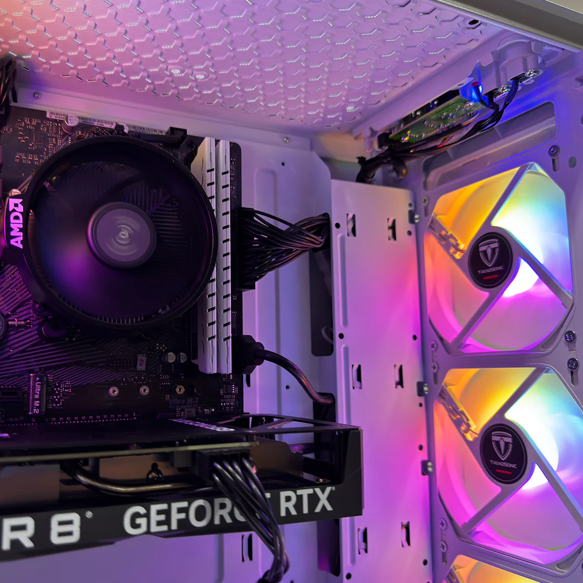 Alpha Hermes White Desktop Gaming | AMD Ryzen 5 5500 | 16GB RAM | 512 GB SSD | RTX 4060 | Windows 11 Pro - Image 4
