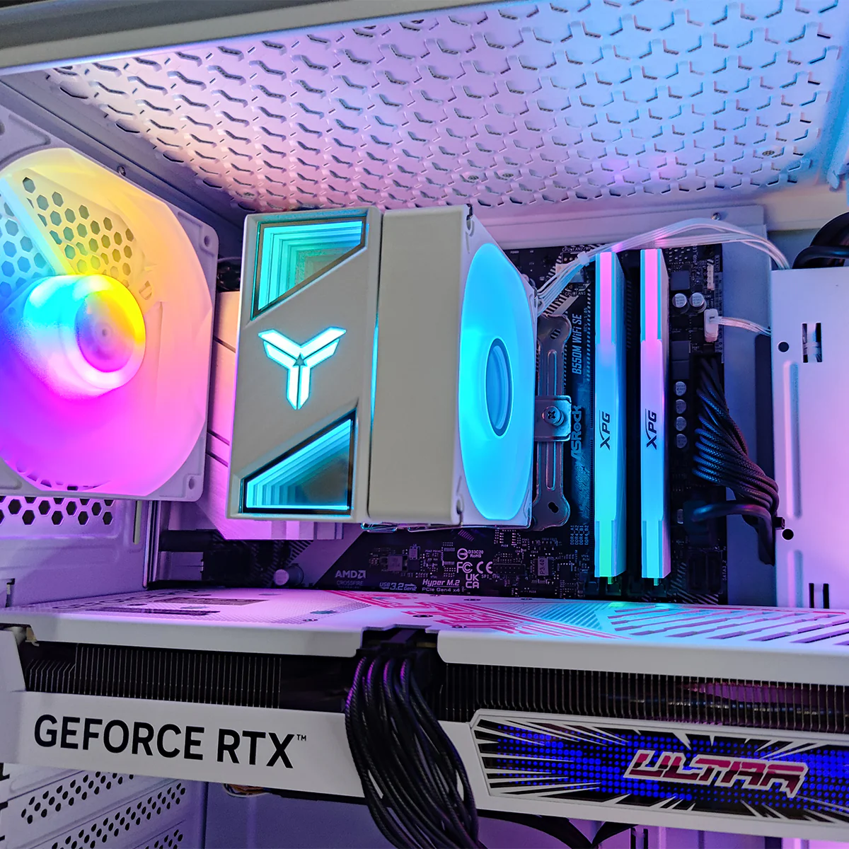 Alpha Hermes White Desktop Gaming PC | AMD Ryzen 5 5600 | 16GB RAM | 512GB SSD with WiFi + Bluetooth | GeForce RTX 4060 OC | Windows 11 Pro - Image 4