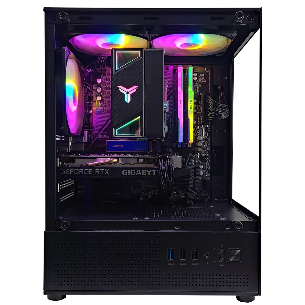 Alpha Juro Black Desktop Gaming PC | AMD Ryzen 5 5500 | 16GB RAM | 512GB SSD | RTX 3050 | Windows 11 Pro - Image 2