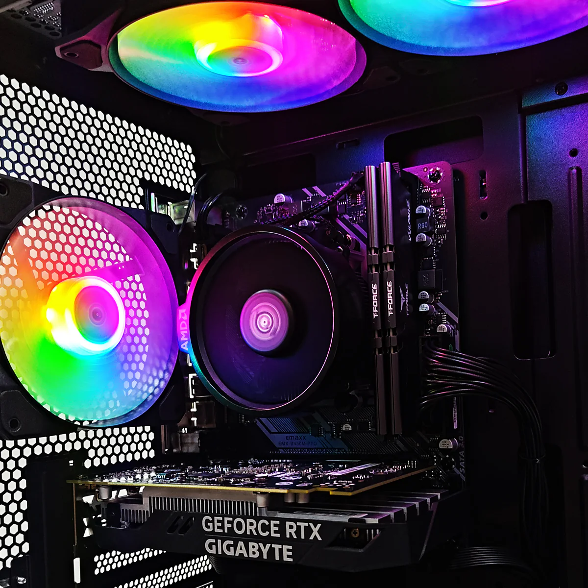 Alpha M110A Black Desktop Gaming PC | AMD Ryzen 5 5600 | 16GB RAM | 512GB SSD | RTX 3050 | Windows 11 Pro - Image 3