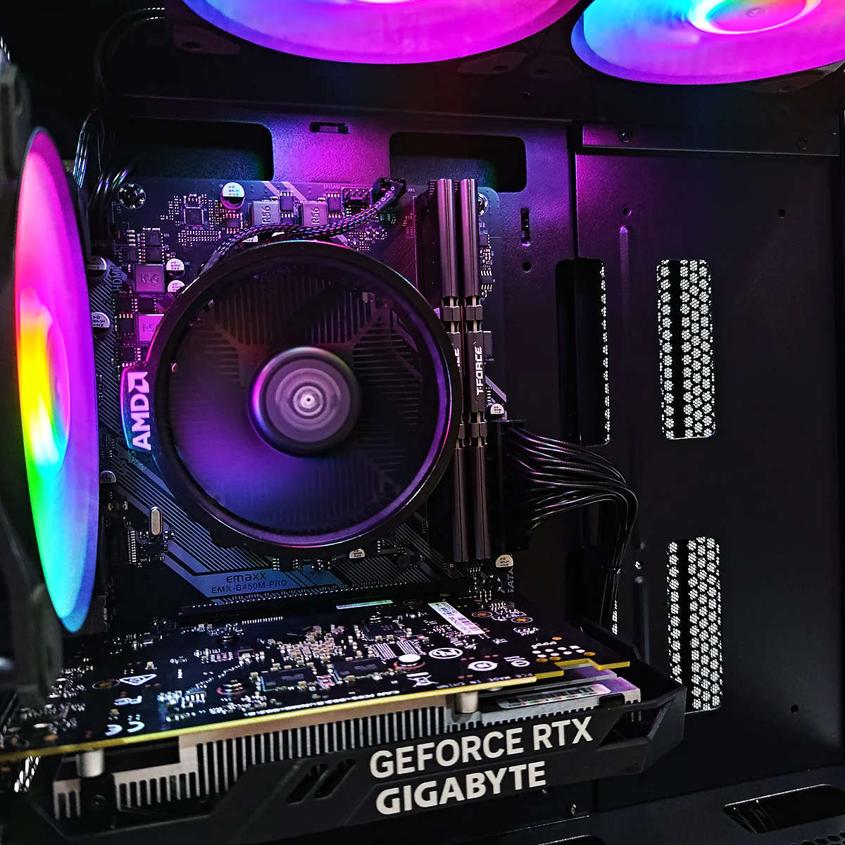 Alpha M110A Black Desktop Gaming PC | AMD Ryzen 5 5600 | 16GB RAM | 512GB SSD | RTX 3050 | Windows 11 Pro - Image 4