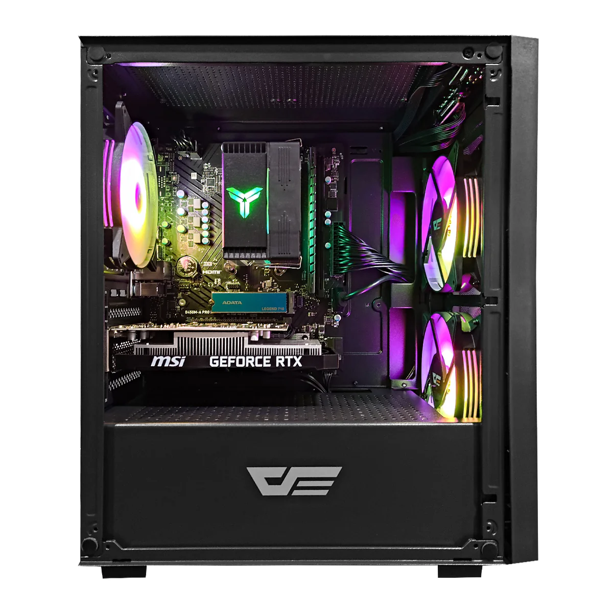 Alpha M305 Mesh Black Desktop Gaming PC | AMD Ryzen 5 5500 | 16GB RAM | 512GB SSD | RTX 3050 | Windows 11 Pro - Image 2