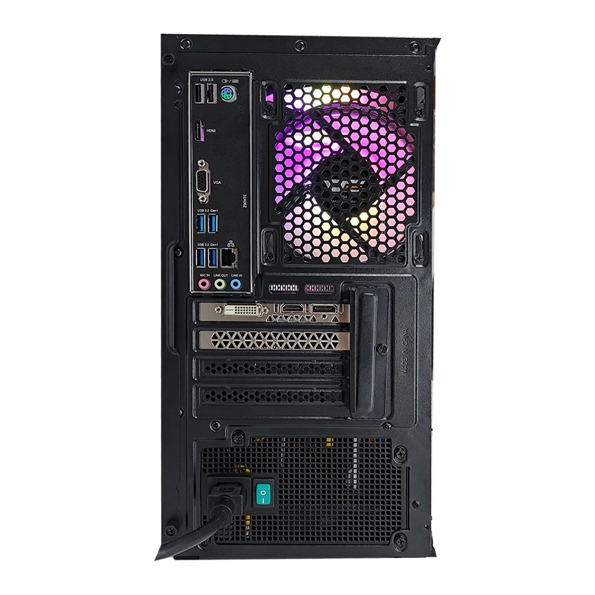 Alpha M305 TG Black Desktop Gaming PC | AMD Ryzen 5 5500 | 16GB RAM | 512GB SSD | RTX 3050 | Windows 11 Pro - Image 10