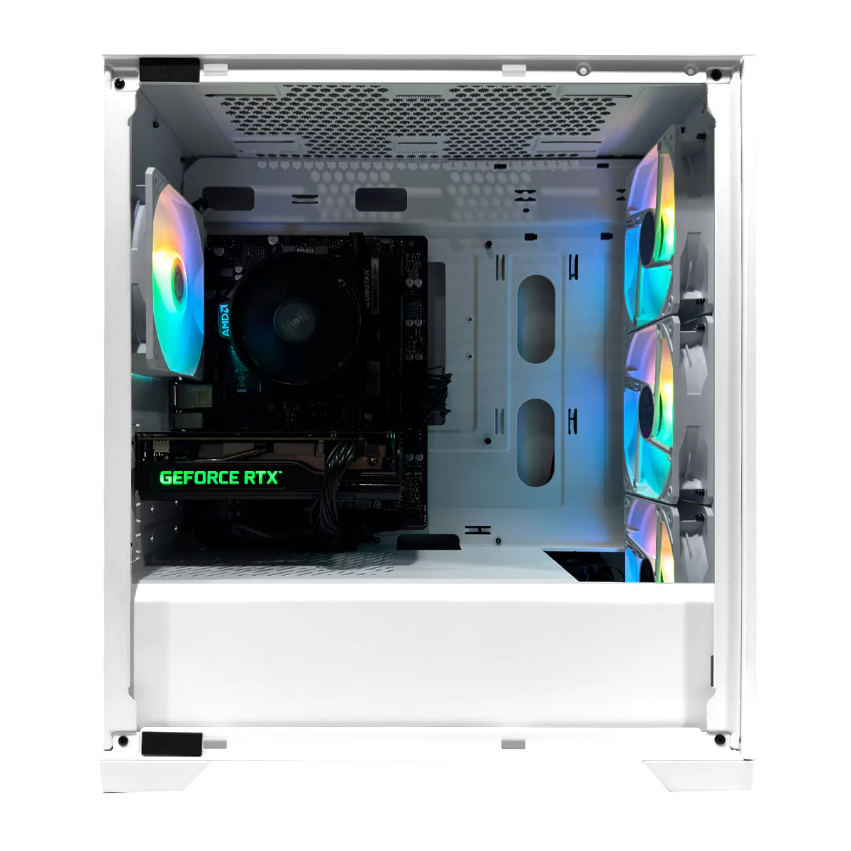 Alpha Master Elite White Desktop Gaming PC | AMD Ryzen 5 5500 | 16GB (2x8GB) RAM | 512GB SSD | RTX 3050 | Windows 11 Pro - Image 2