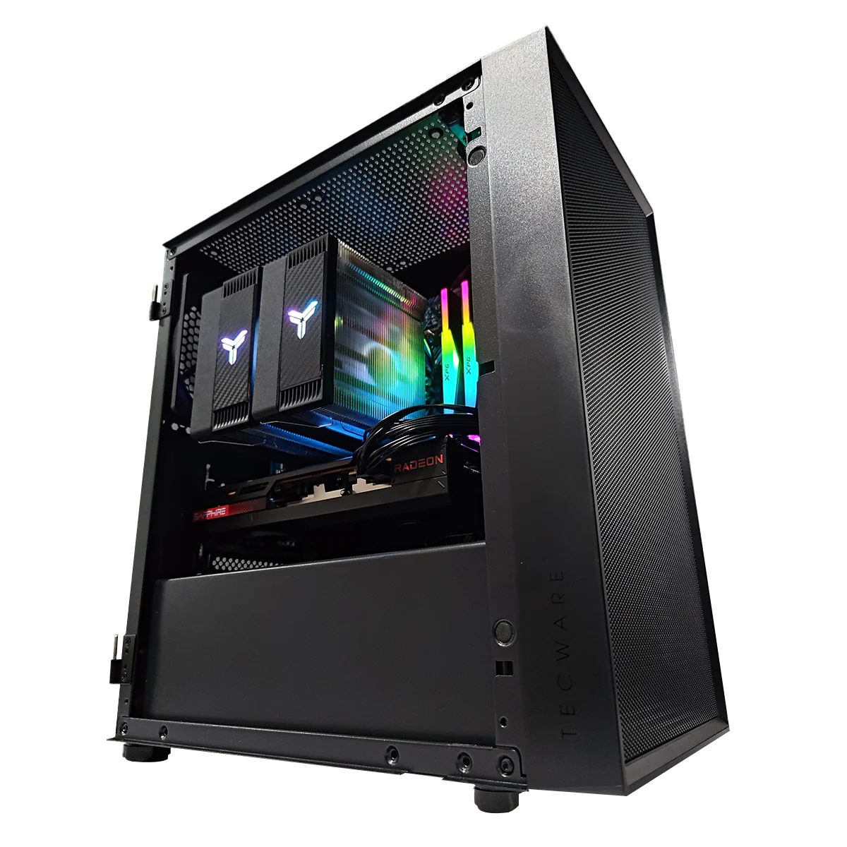 Alpha Nexus Air Black Desktop Gaming PC | AMD Ryzen 5 5500 | 16GB RAM | 512GB SSD | RX 7600 | Windows 11 Pro - Image 6