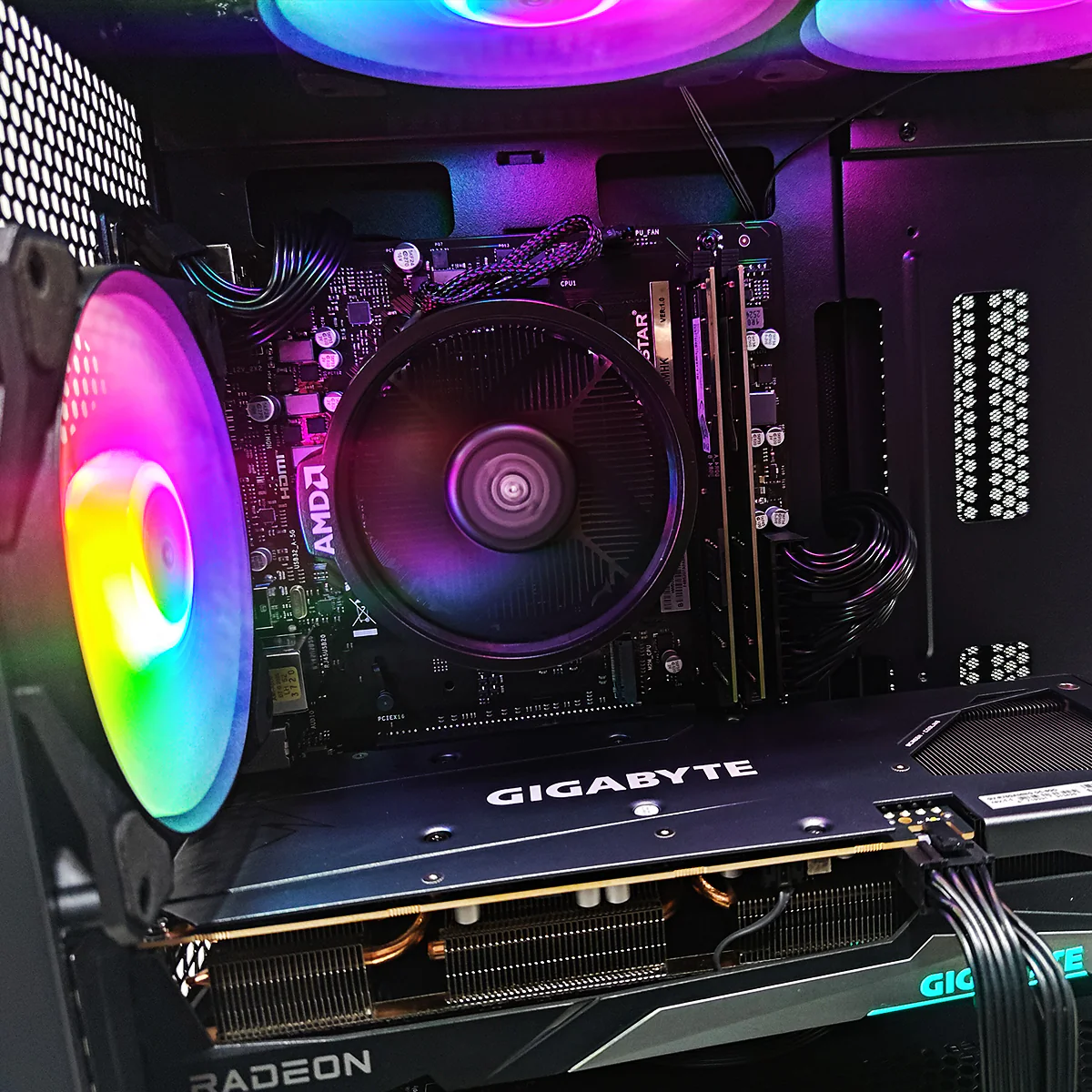 Alpha Pano M110A Black Desktop Gaming PC | AMD Ryzen 5 5500 | 16GB (2x8GB) RAM | 512GB SSD | RX 7600 | Windows 11 Pro - Image 4