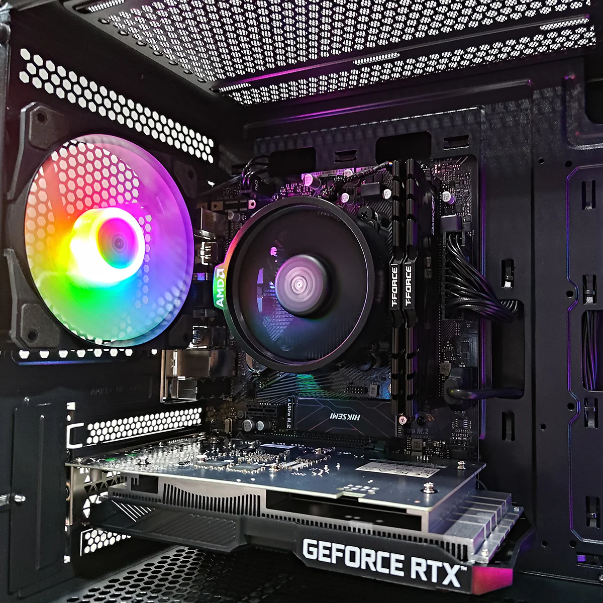 Alpha PRO Black Desktop Gaming PC | AMD Ryzen 5 5600 | 16GB (2x8GB) RAM | 512GB SSD | RTX 3050 | Windows 11 Pro - Image 3