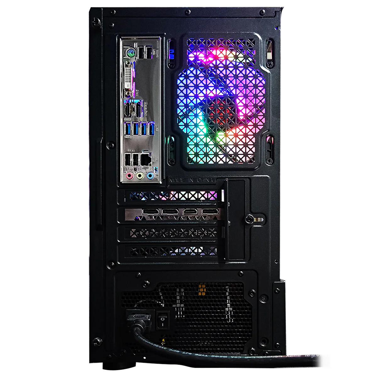 Alpha Reyna Black Desktop Gaming PC | AMD Ryzen 5 5500 | 16GB RAM | 512GB SSD | RTX 4060 | Windows 11 Pro - Image 9