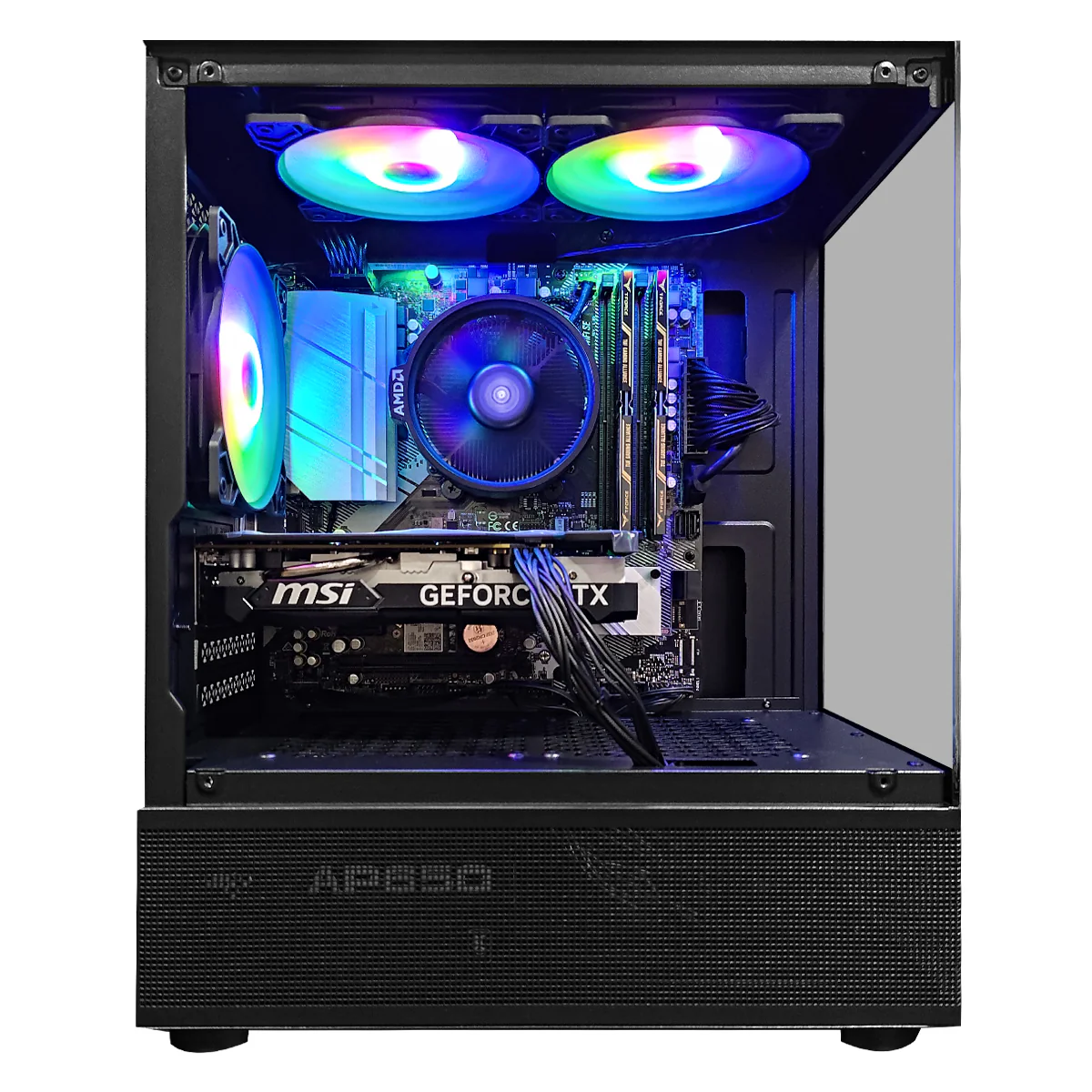 Alpha Reyna Black Desktop Gaming PC | AMD Ryzen 5 5600 | 16GB RAM | 512GB SSD | RTX 4060 | Windows 11 Pro - Image 2