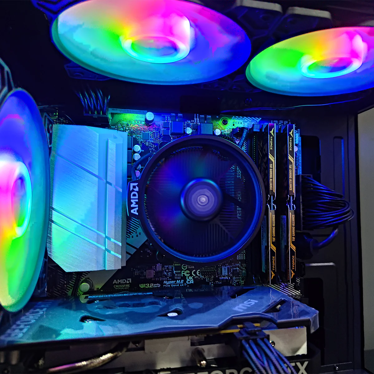Alpha Reyna Black Desktop Gaming PC | AMD Ryzen 5 5600 | 16GB RAM | 512GB SSD | RTX 4060 | Windows 11 Pro - Image 3