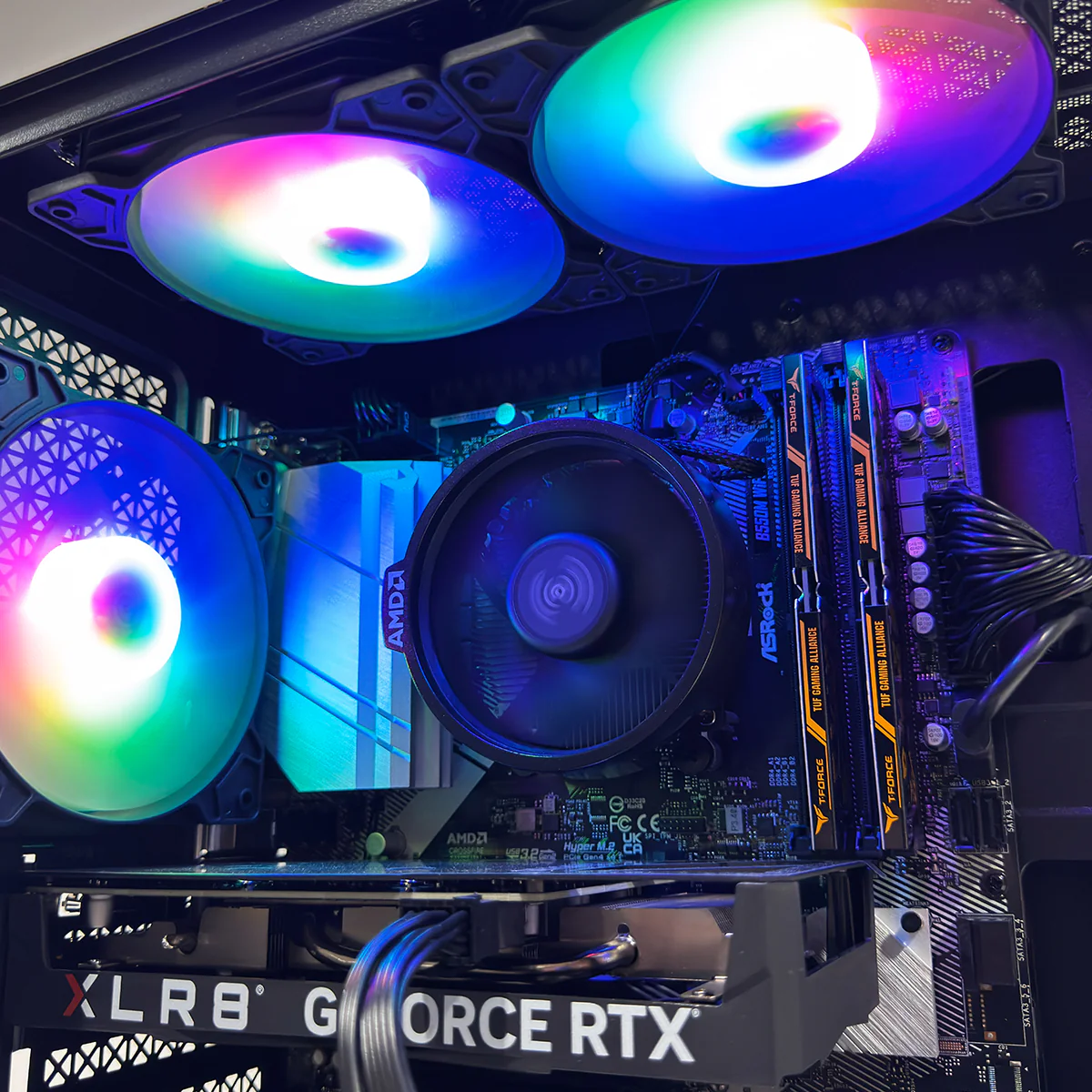 Alpha Reyna Black Desktop Gaming PC | AMD Ryzen 5 5600 | 16GB RAM | 512GB SSD | RTX 4060 | Windows 11 Pro - Image 3