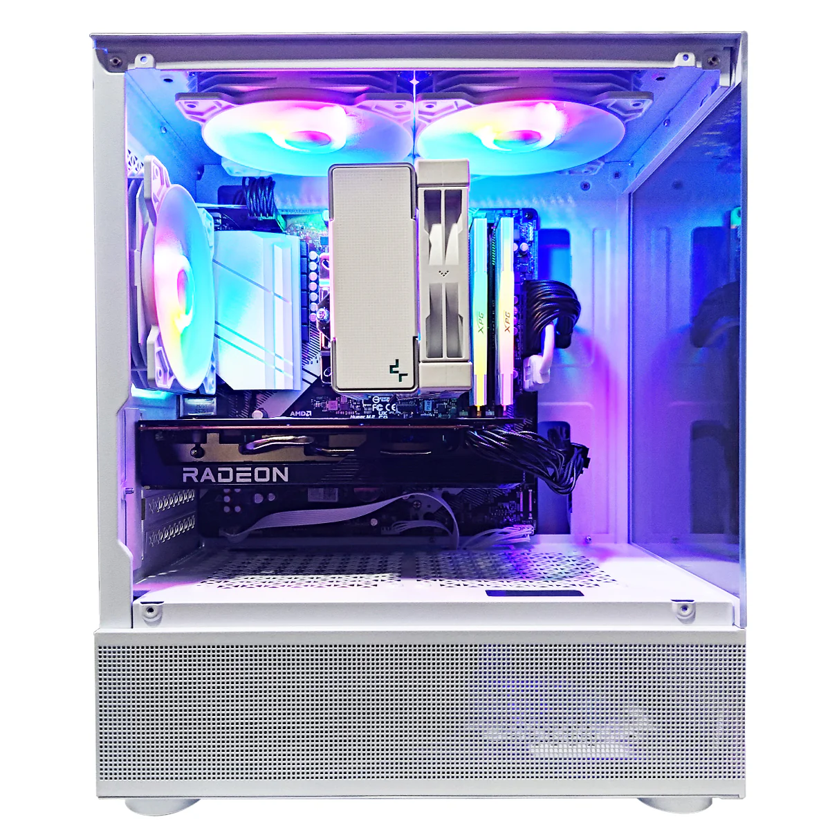 Alpha Reyna White V.2 Desktop Gaming PC | AMD Ryzen 5 5500 | 16GB RAM | 512GB SSD | RX 6600 | Windows 11 Pro - Image 3