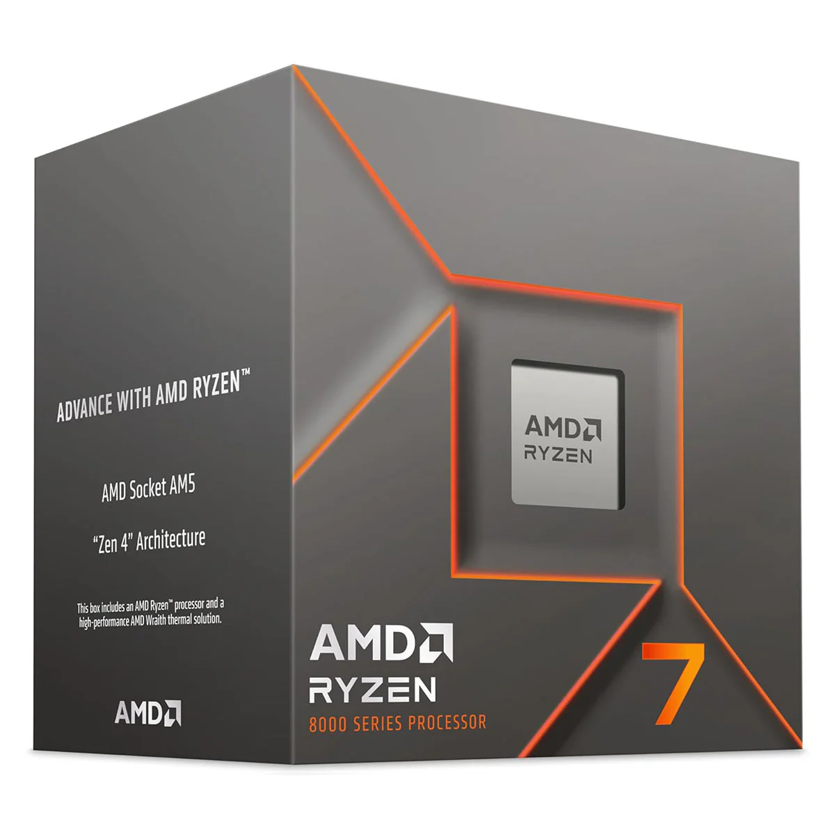 AMD Ryzen 7 8700F Processor with Wraith Stealth Cooler - Image 2
