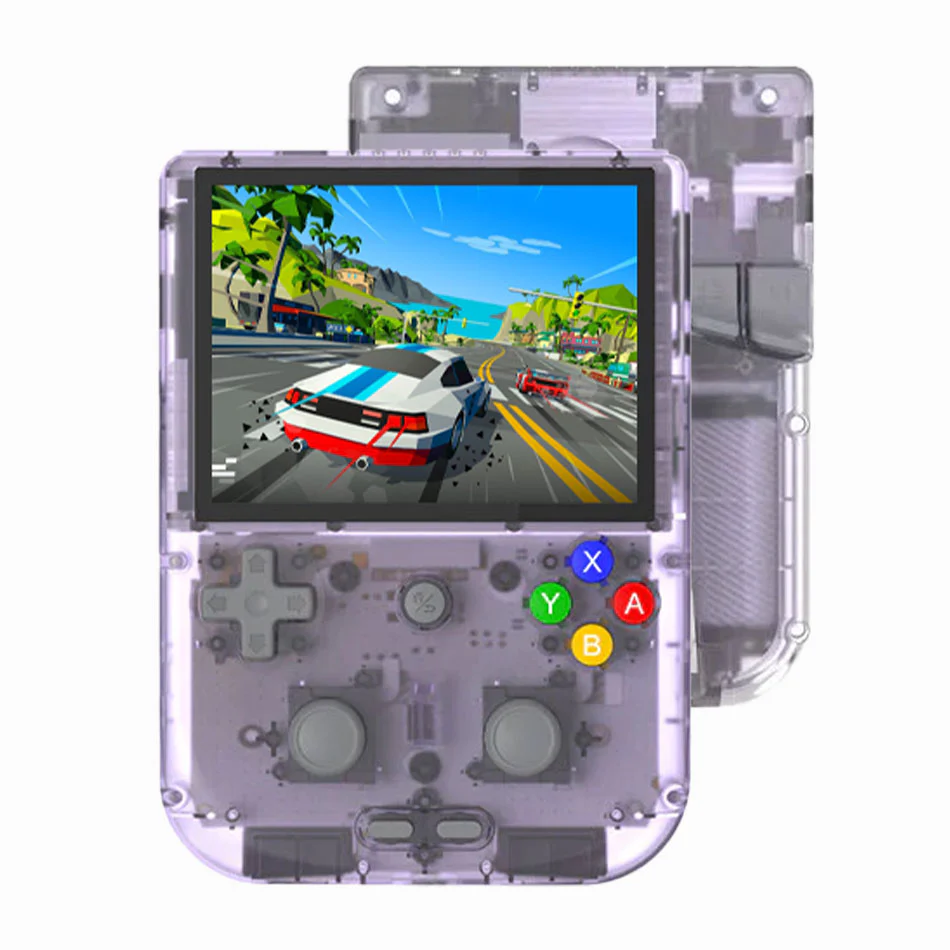 Anbernic RG405V Retro Handheld Gaming Console (Wood Grain Color, Gray, Transparent Purple) - Image 4