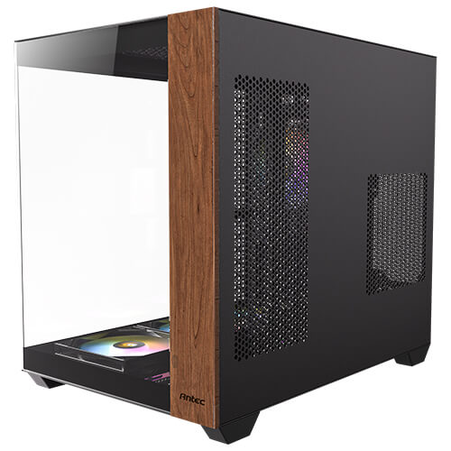Antec CX800 Wood ARGB Dual Chamber Mid-Tower PC Gaming Case (Black) - Image 5
