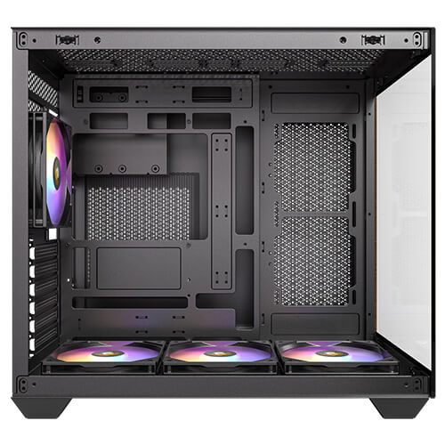 Antec CX800 Wood ARGB Dual Chamber Mid-Tower PC Gaming Case (Black) - Image 8