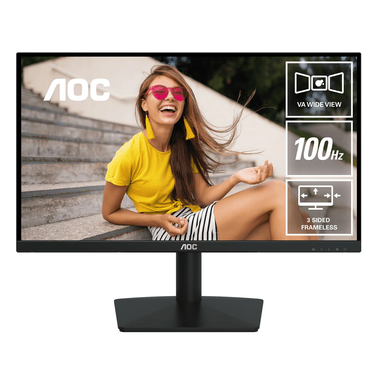 AOC 22B15HN/71 21.5" FHD (1920X1080) 100Hz 4ms GTG Adaptive Sync VA 3-Sided Frameless Monitor - Image 2