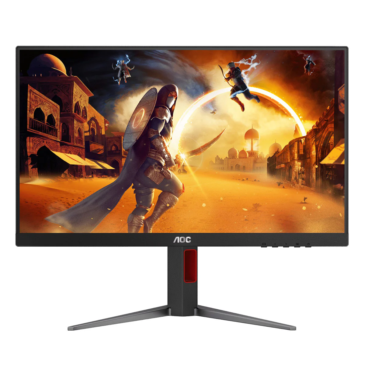 AOC 24G4/71 23.8" FHD 180HZ 1MS HDR10 Adaptive Sync Fast IPS Gaming Monitor (Black/Red) - Image 2