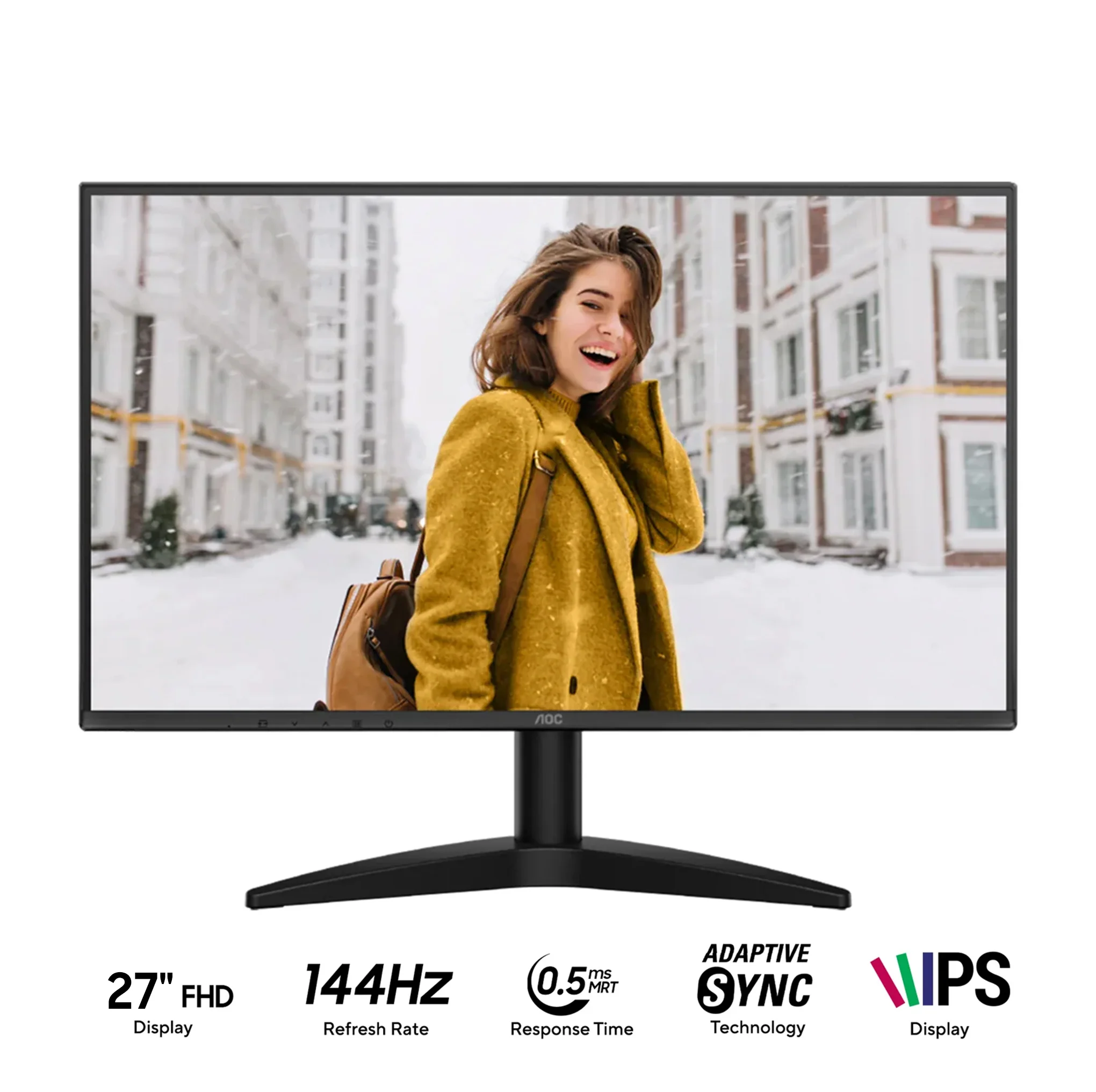 AOC 27B36XE/71 27" FHD (1920x1080) 144Hz 0.5ms IPS Monitor Wall Adaptor With Tilt Adjustment