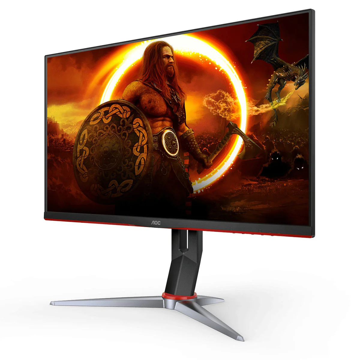 AOC 27G2SP/71 27 FHD IPS 165HZ 1MS Gaming Monitor Monitor (Black/Red) - Image 2