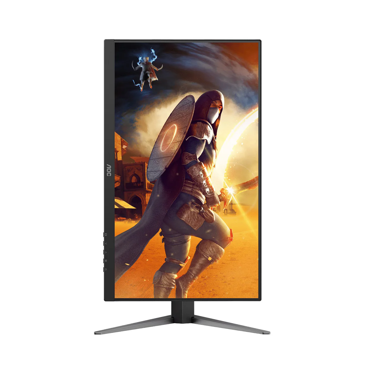 AOC 27G4H/71 27" FHD (1920x1080) IPS 200Hz 0.3Ms Adaptive-Sync Gaming Monitor with Height / Tilt / Swivel / Pivot Adjustment (Black/Red) - Image 3