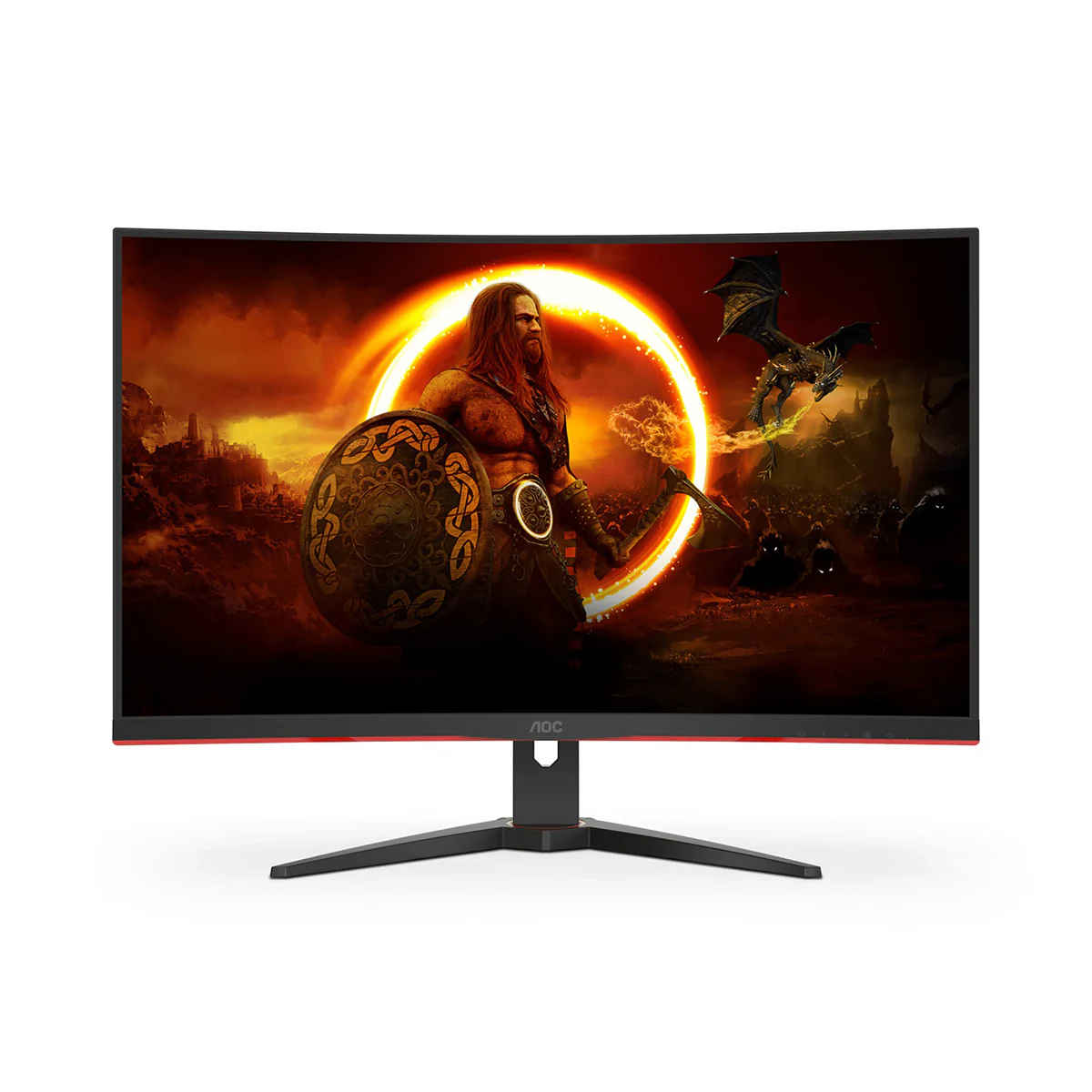 AOC C32G2ZE2/96 31.5" FHD (1920x1080) HDR 250Hz 0.5ms VA 1500R Adaptive-Sync Curved Gaming Monitor - Image 2
