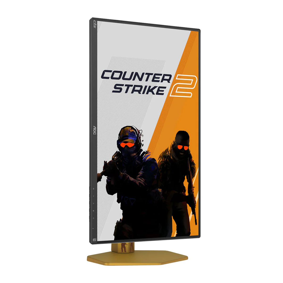 AOC CS25G 24" FHD (1920x1080) IPS 310Hz 0.3Ms Nvidia G-Sync Gaming Monitor with Height / Tilt / Swivel / Pivot Adjustment (Black/Gold) - Image 3