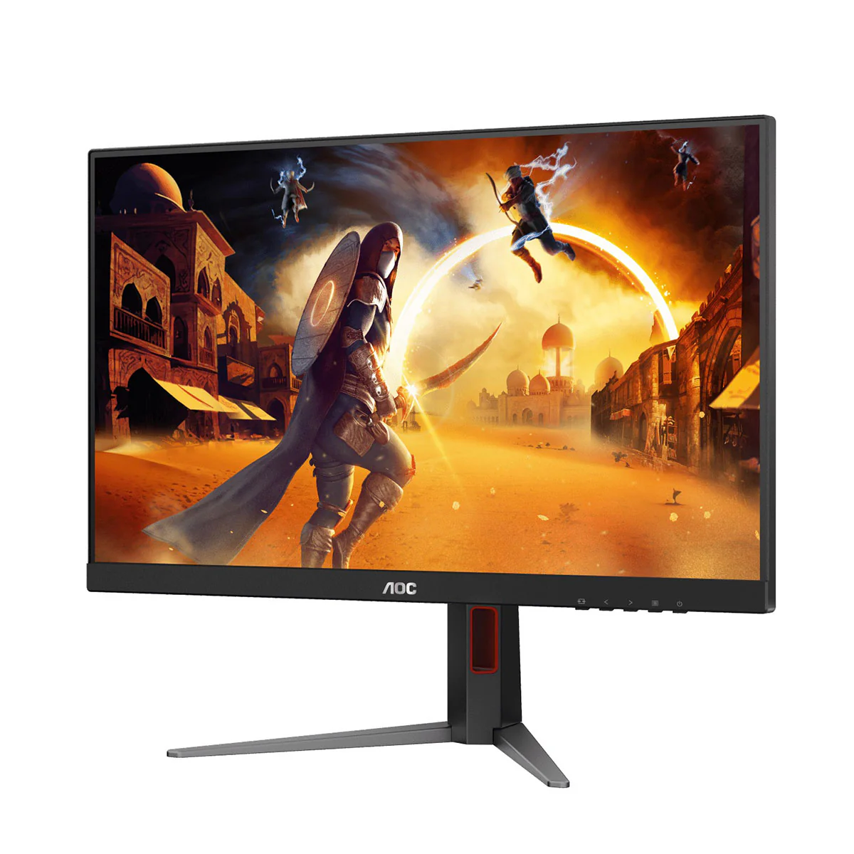 AOC Q27G4 27" QHD (2560X1440) 180HZ 1MS GTG Display HDR 400 Adaptive Sync Fast IPS Gaming Monitor (Black/Red) - Image 4