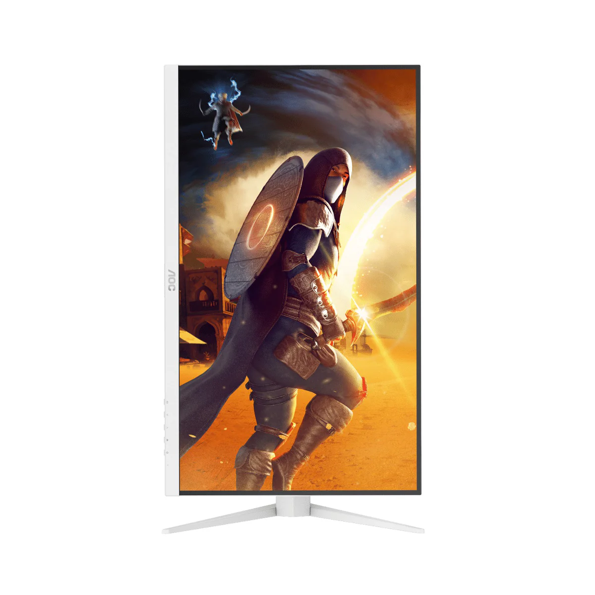 AOC Q27G4/WS/69 27" QHD (2560x1440) 200Hz 0.3ms MPRT Fast IPS Gaming Monitor with Tilt, Swivel, Pivot & Height Adjustment (White/Silver) - Image 3