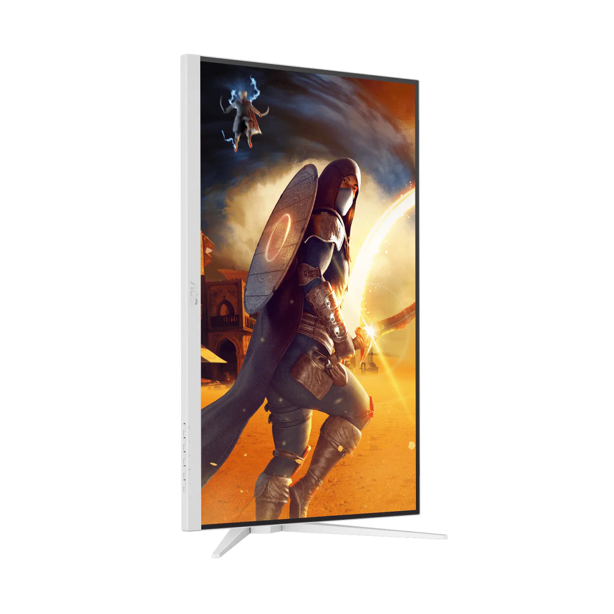 AOC Q27G4/WS/69 27" QHD (2560x1440) 200Hz 0.3ms MPRT Fast IPS Gaming Monitor with Tilt, Swivel, Pivot & Height Adjustment (White/Silver) - Image 5