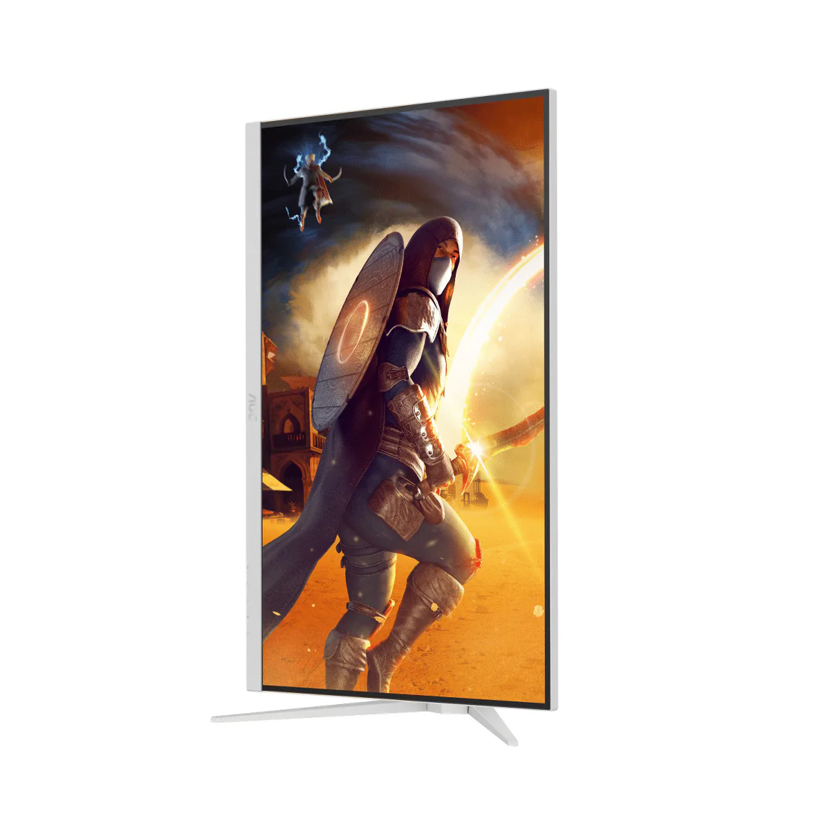 AOC Q27G4/WS/69 27" QHD (2560x1440) 200Hz 0.3ms MPRT Fast IPS Gaming Monitor with Tilt, Swivel, Pivot & Height Adjustment (White/Silver) - Image 7