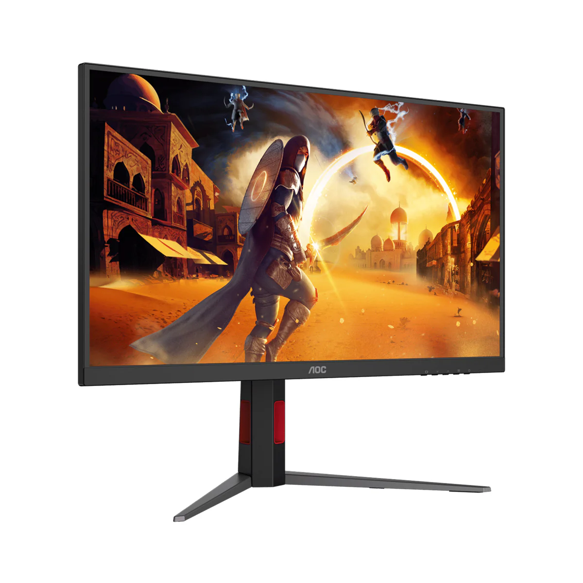 AOC Q27G4S/71 27" QHD (2560x1440) 320Hz 0.3ms MPRT IPS Adaptive Sync Gaming Monitor with Tilt, Height, Pivot & Swivel Adjustment (Black/Red) - Image 3